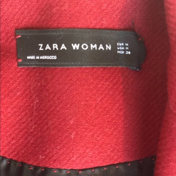 Gorgeous red Zara coat - Picture 2 of 2